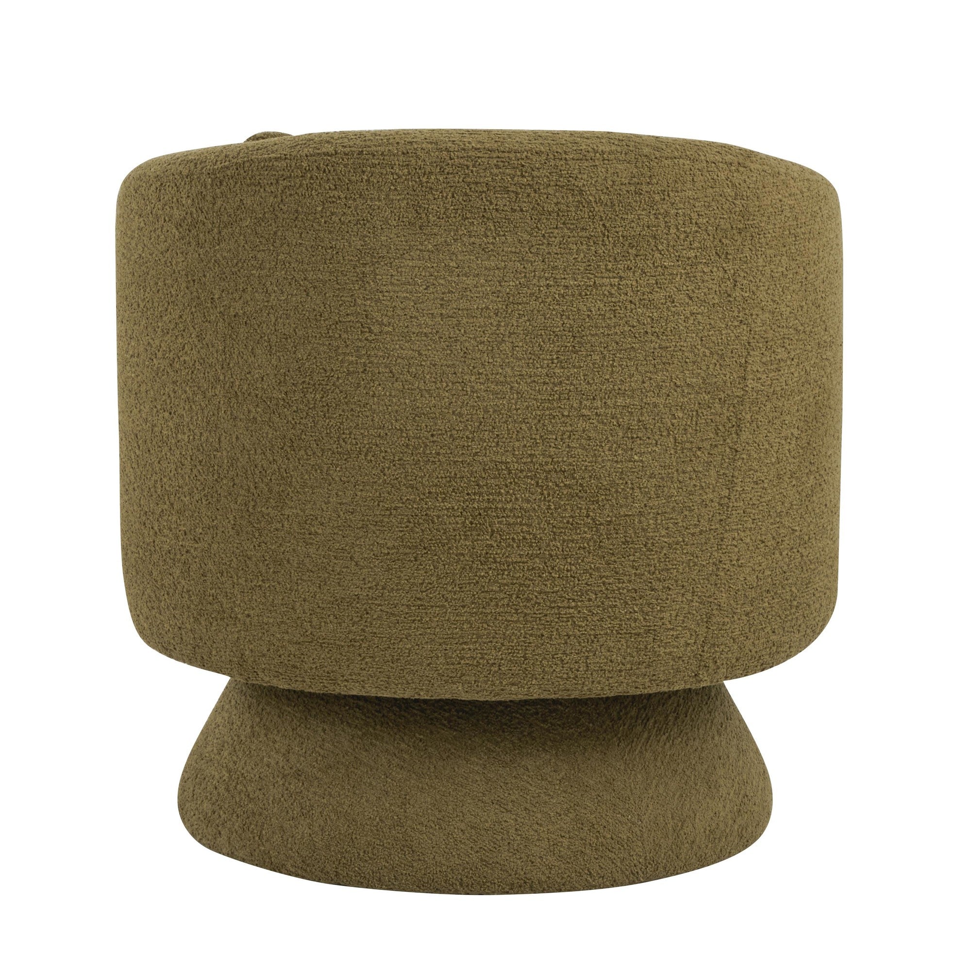 Zara Upholstered Swivel Accent Chair With Pillow - Green Fabric