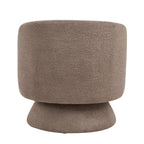Zara Upholstered Swivel Accent Chair With Pillow - Taupe Fabric