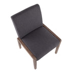 Carmen Chair - Set of 2 - Whitewashed Wood, Grey Fabric