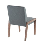 Carmen Chair - Set of 2 - Whitewashed Wood, Teal Fabric