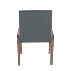 Carmen Chair - Set of 2 - Whitewashed Wood, Teal Fabric