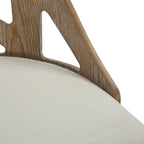 Charlotte Chair - Set of 2 - Whitewashed Wood, Cream Noise Fabric