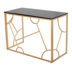Constellation Desk - Gold Metal, Black MDF