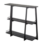 Converge Bookcase - Black Metal, Black Bamboo