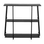 Converge Bookcase - Black Metal, Black Bamboo