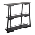 Converge Bookcase - Black Metal, Black Bamboo