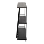 Converge Bookcase - Black Metal, Black Bamboo