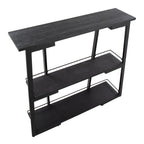 Converge Bookcase - Black Metal, Black Bamboo