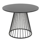 Canary-durango Dining Set - 5 Piece - Black Metal, Black MDF, Green PU