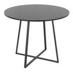 Cosmo-durango Dining Set - 5 Piece - Black Metal, Black MDF, Blue PU