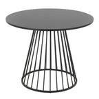 Canary Dining Table - Black Metal, Black MDF