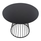Canary Dining Table - Black Metal, Black MDF