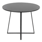 Cosmo Dining Table - Black Metal, Black MDF