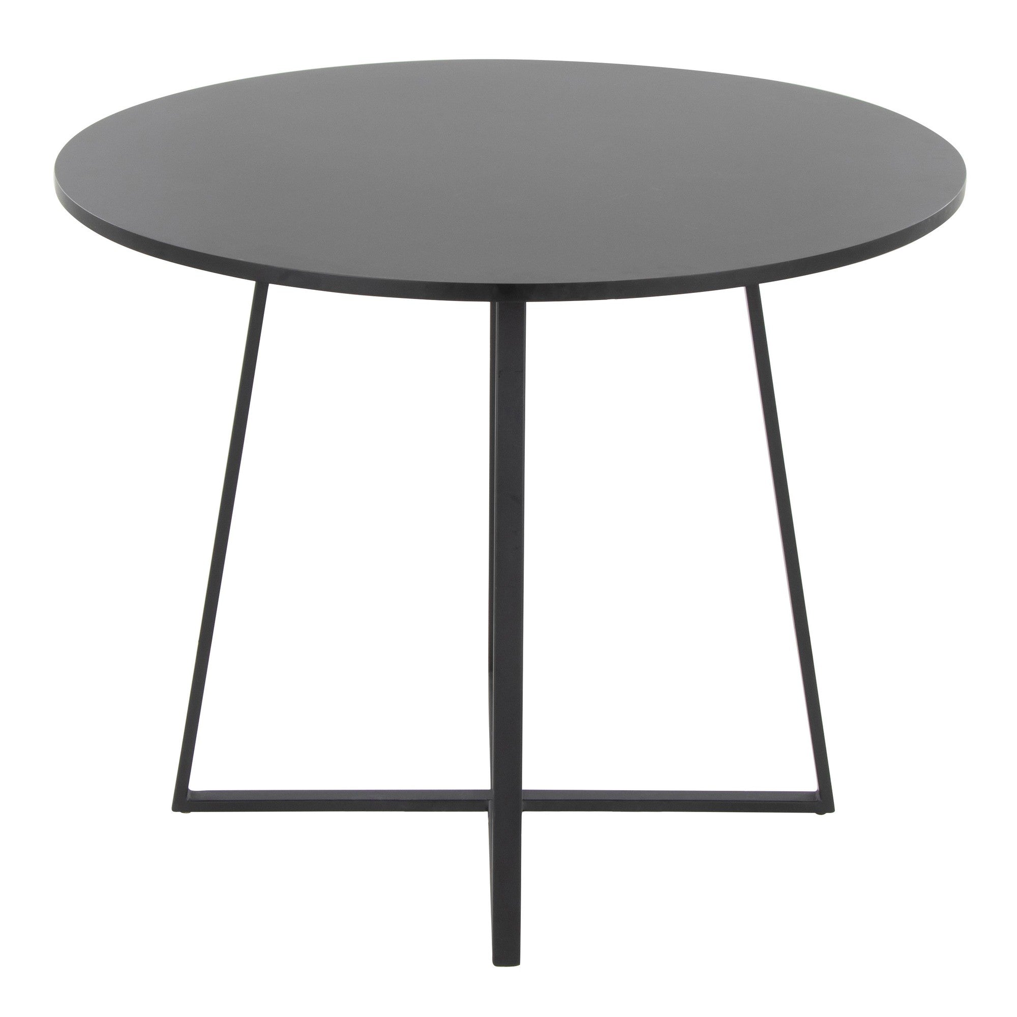 Cosmo Dining Table - Black Metal, Black MDF