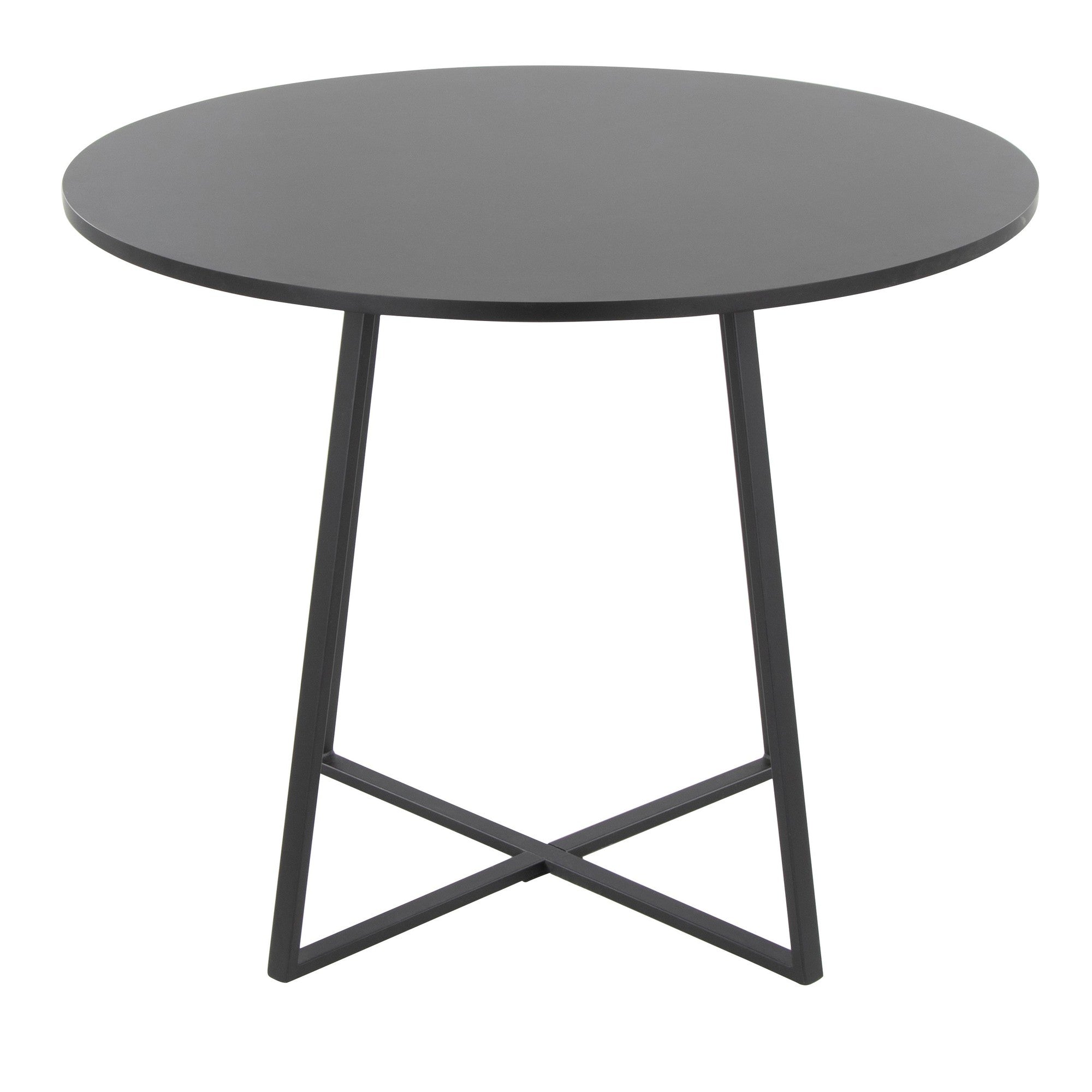 Cosmo Dining Table - Black Metal, Black MDF