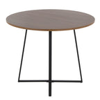 Cosmo Dining Table - Black Metal, Walnut Wood