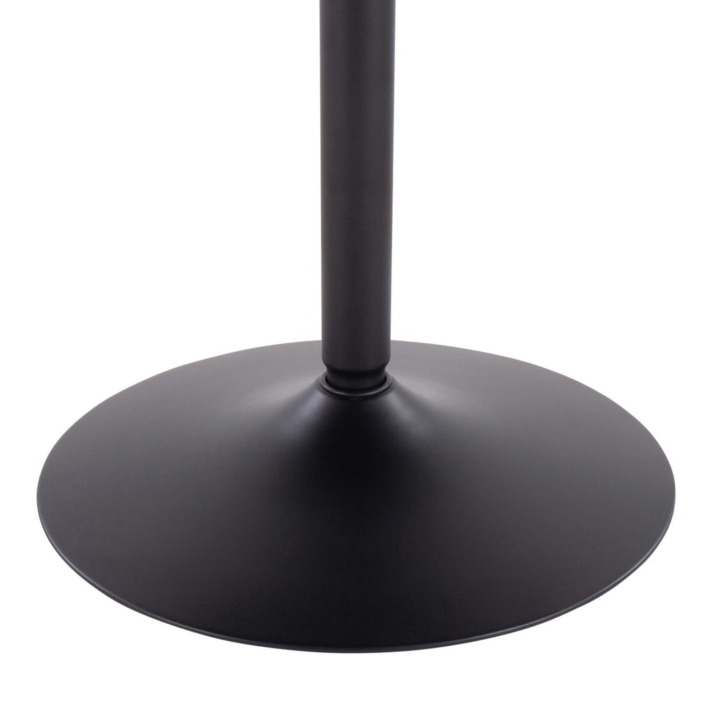 Dakota Dining Table - Black Steel, Black Wood