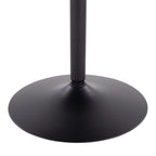 Dakota Dining Table - Black Steel, Black Wood