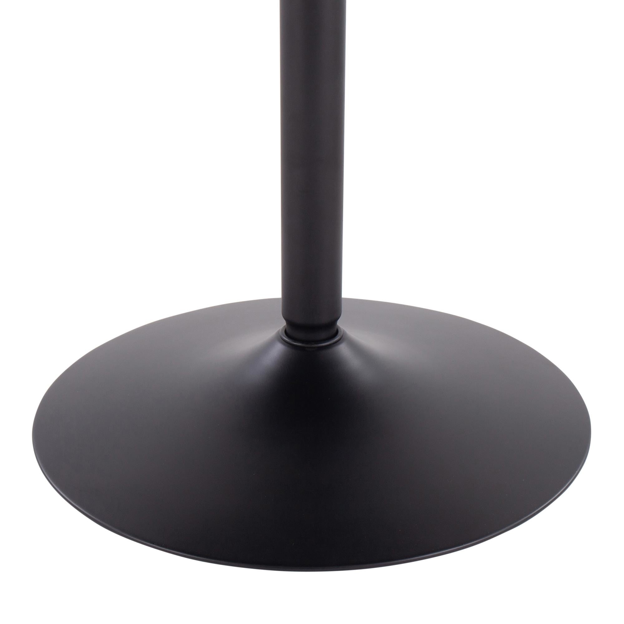 Dakota Dining Table - Black Steel, Black Wood