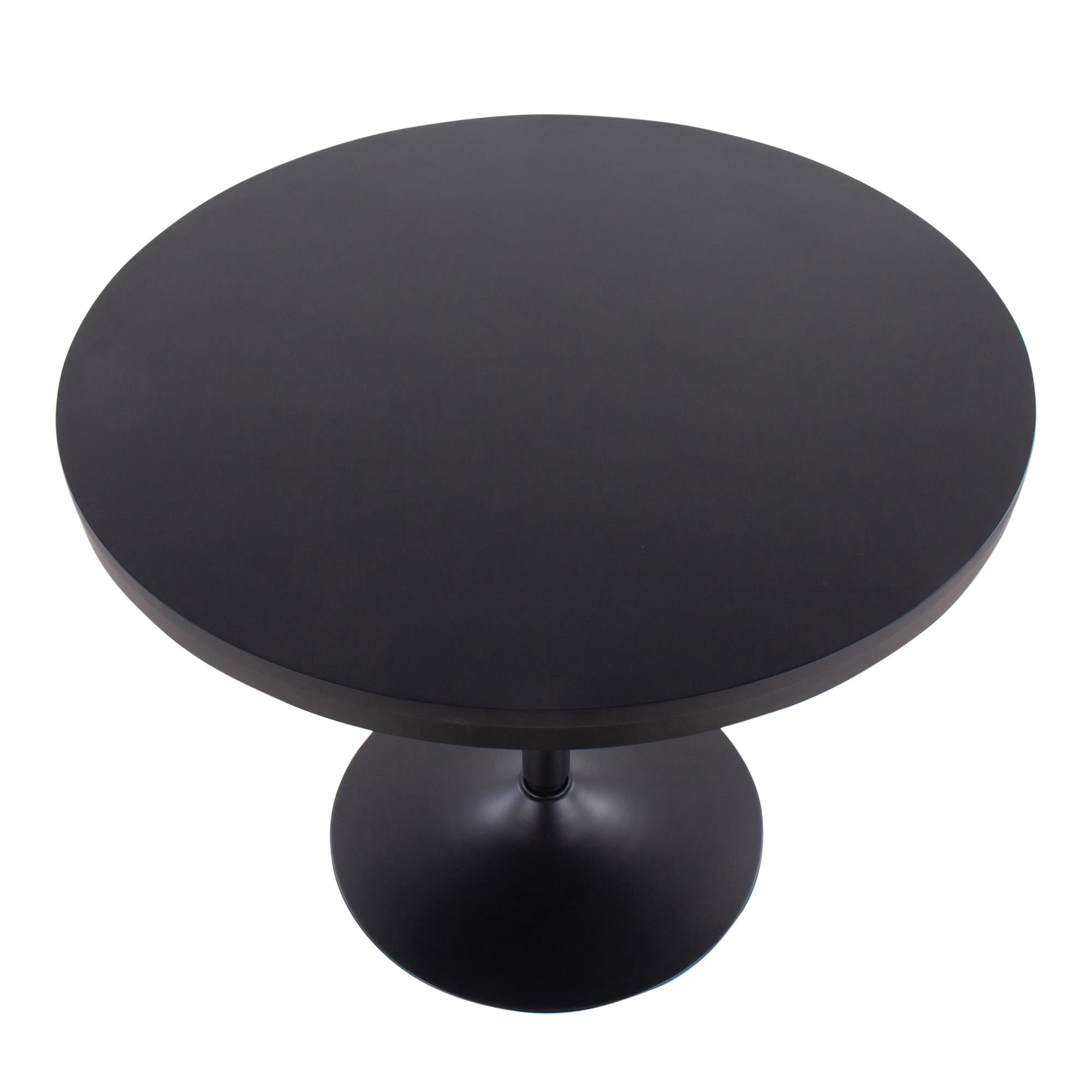 Dakota Dining Table - Black Steel, Black Wood