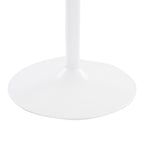 Dakota Dining Table - White Steel, White Wood