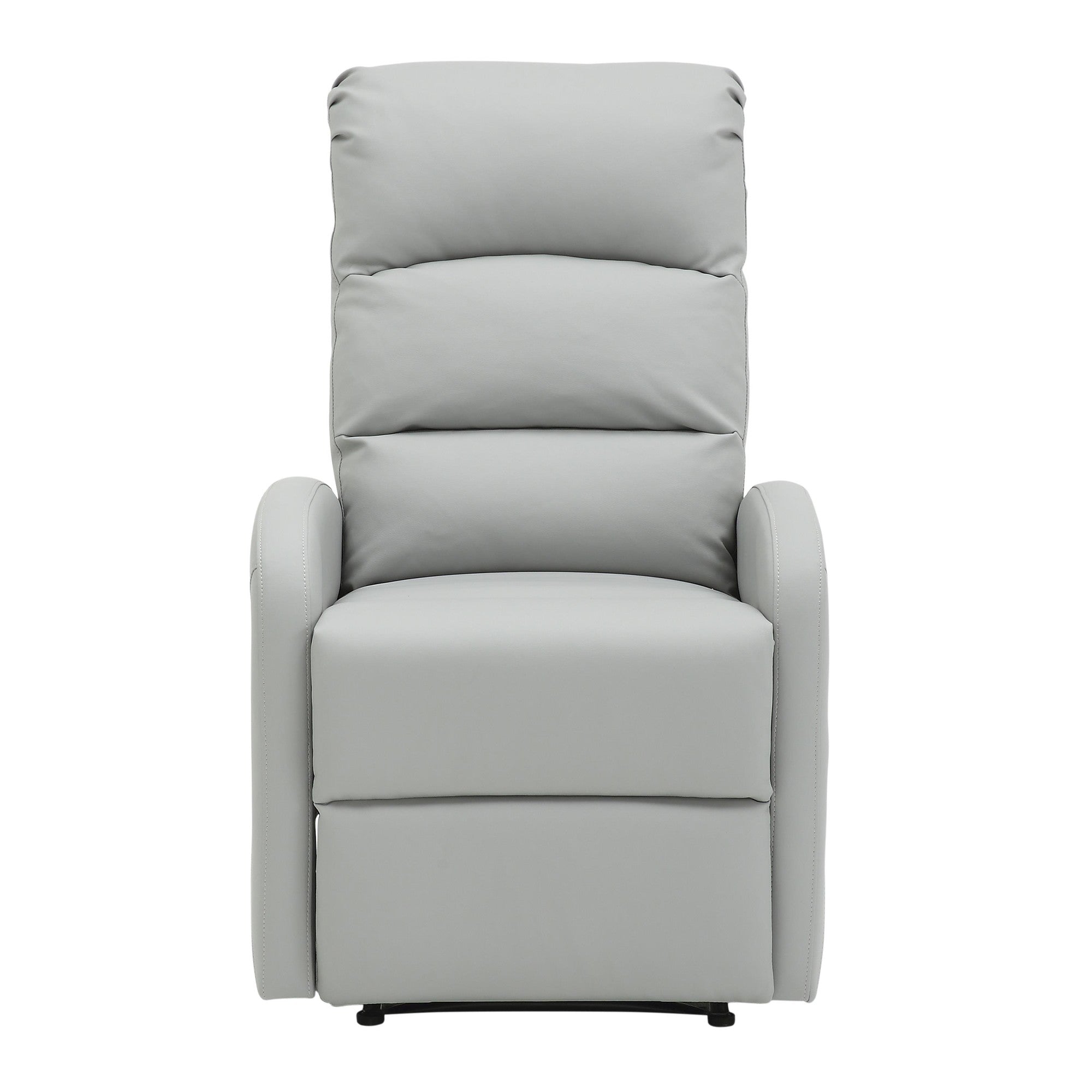 Dormi Recliner Chair - Light Grey/taupe PU