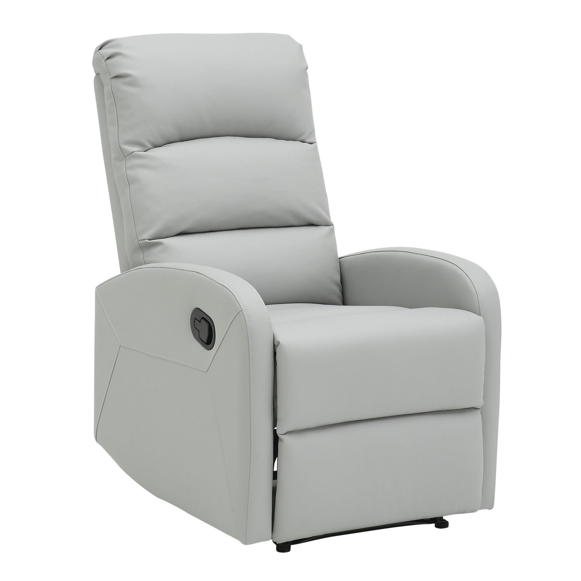 Dormi Recliner Chair - Light Grey/taupe PU