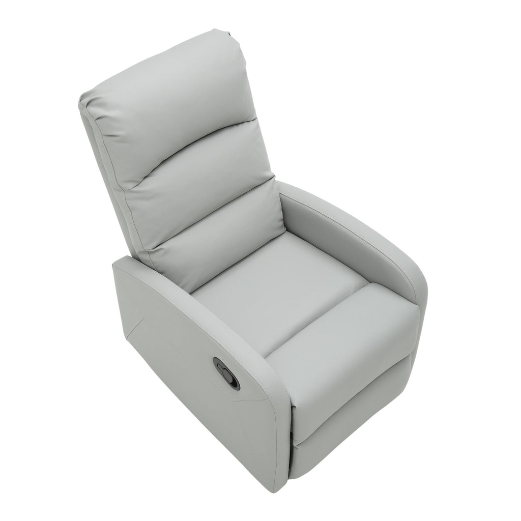 Dormi Recliner Chair - Light Grey/taupe PU