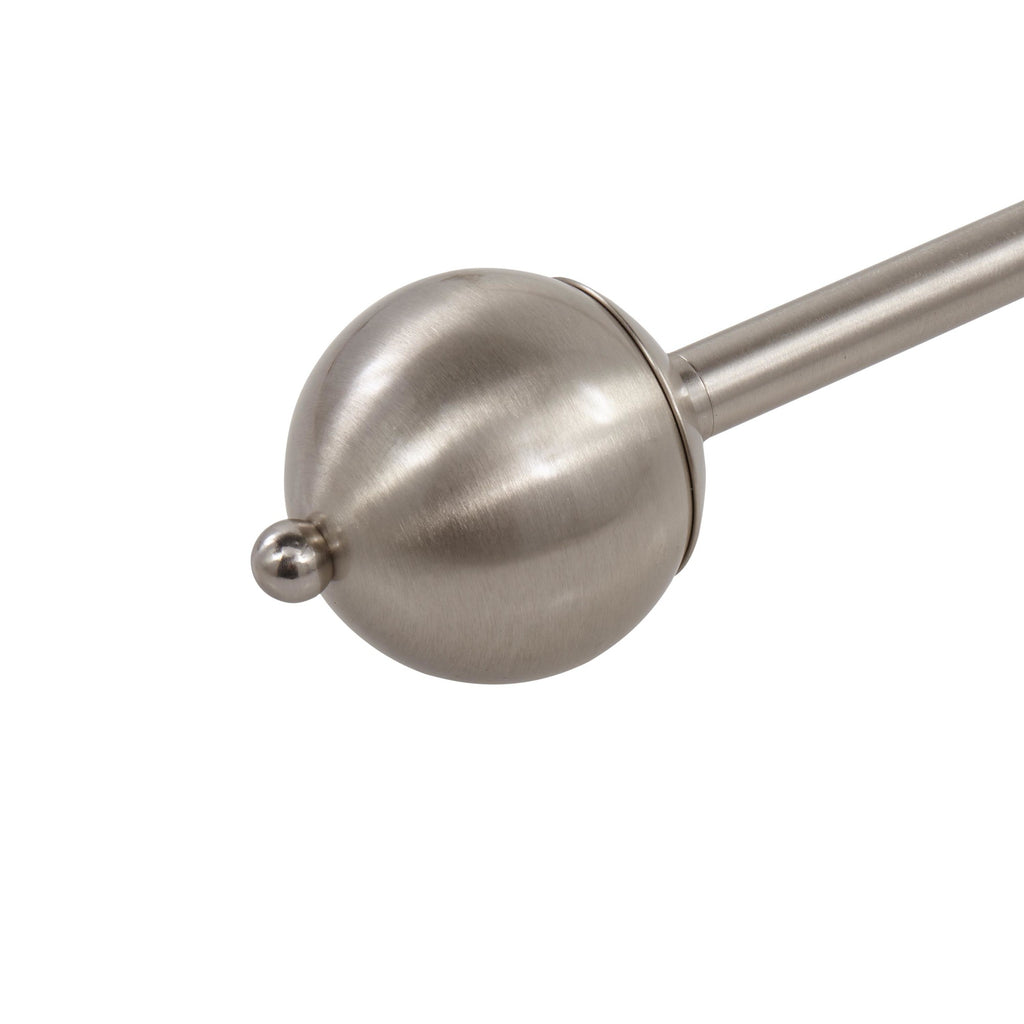 Eileen Floor Lamp - Brushed Nickel, White Plastic