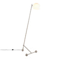 Eileen Floor Lamp - Brushed Nickel, White Plastic