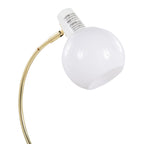 Eileen Task Lamp - Gold Metal, White Plastic