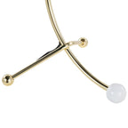 Eileen Task Lamp - Gold Metal, White Plastic