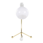 Eileen Task Lamp - Gold Metal, White Plastic