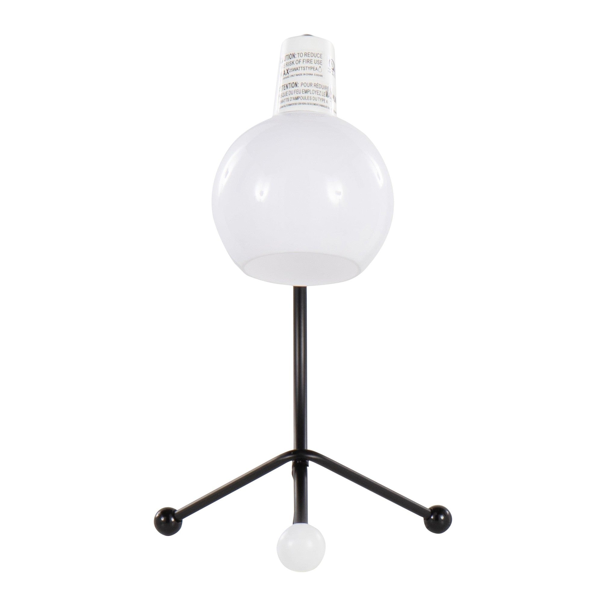 Eileen Task Lamp - Black Metal, White Plastic