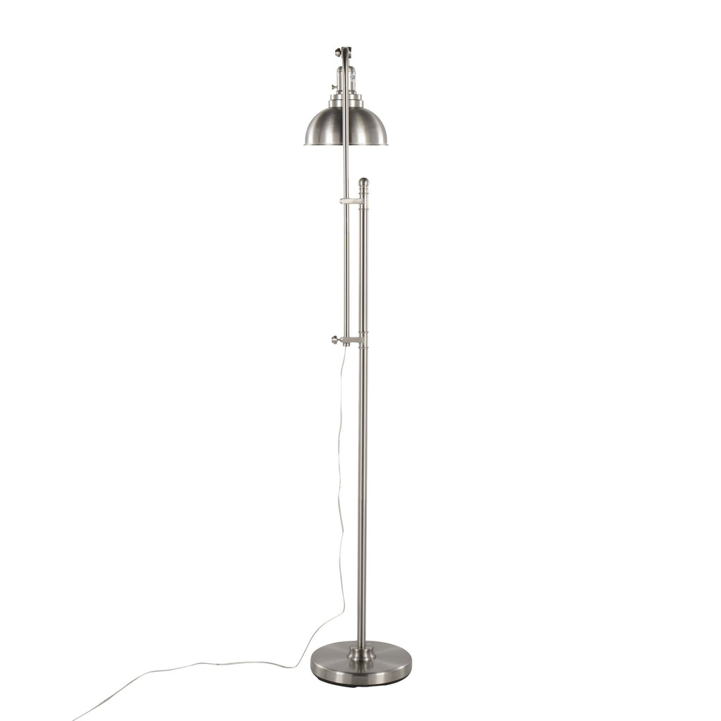 Emery Floor Lamp - Nickel