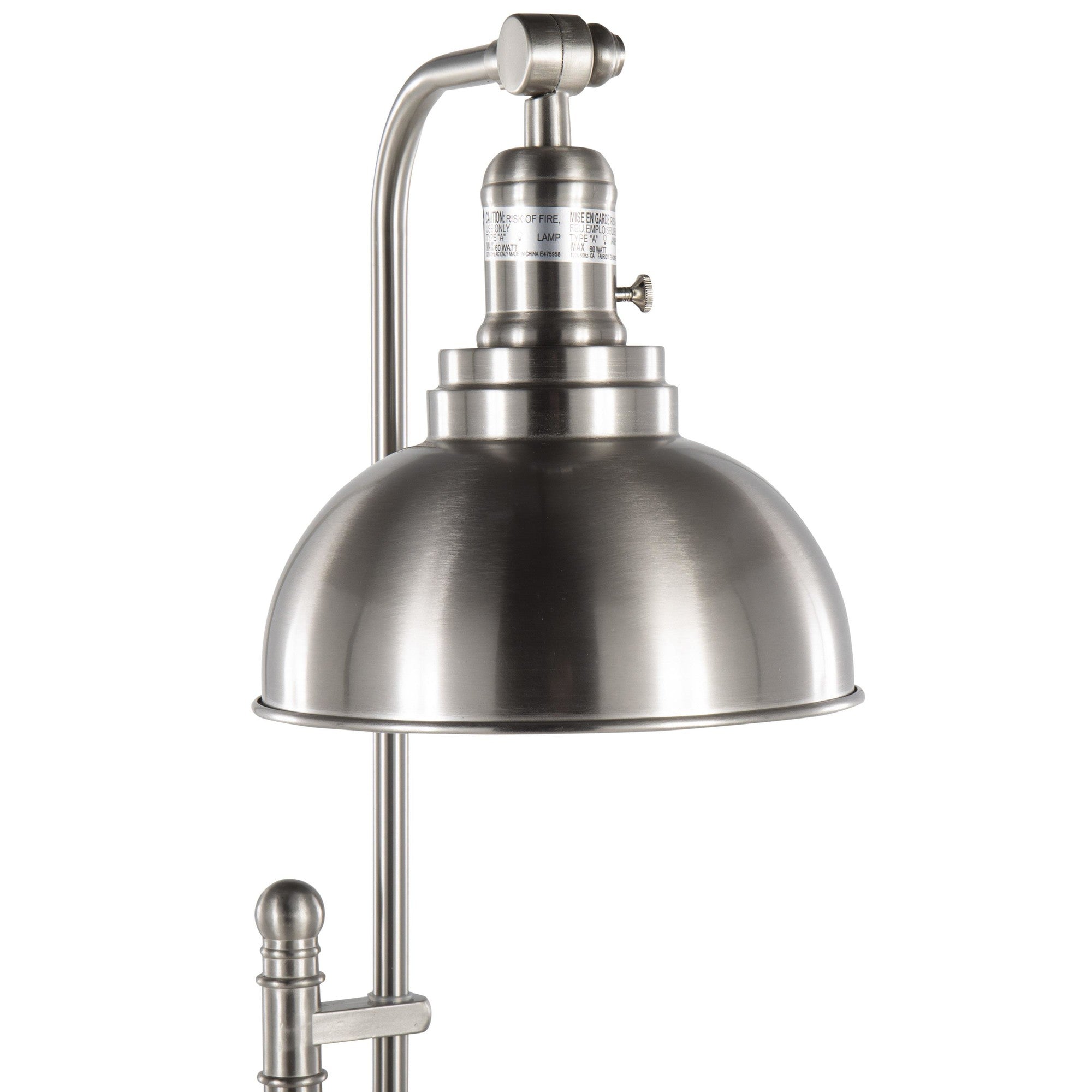 Emery Floor Lamp - Nickel