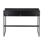 Franklin Console Table - Black Metal, Black Wood