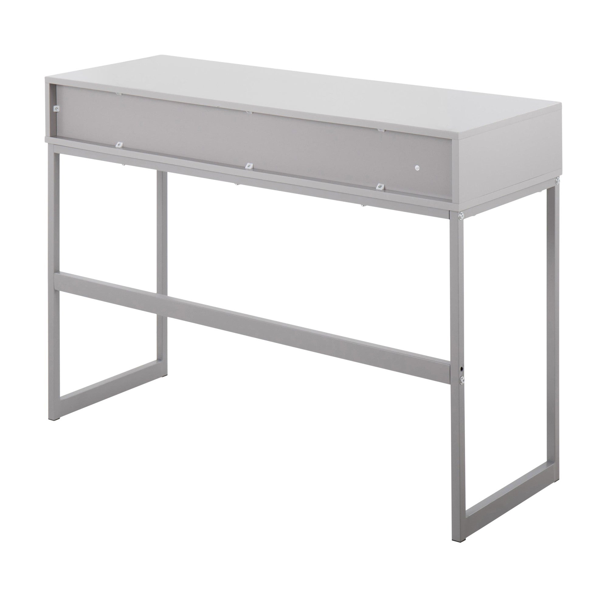 Franklin Console Table - Grey Metal, Grey Wood