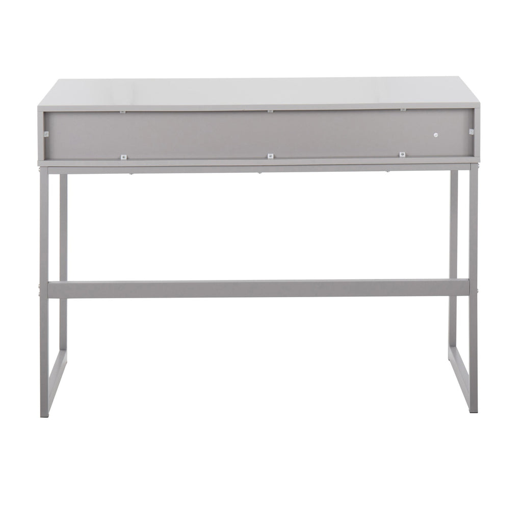 Franklin Console Table - Grey Metal, Grey Wood