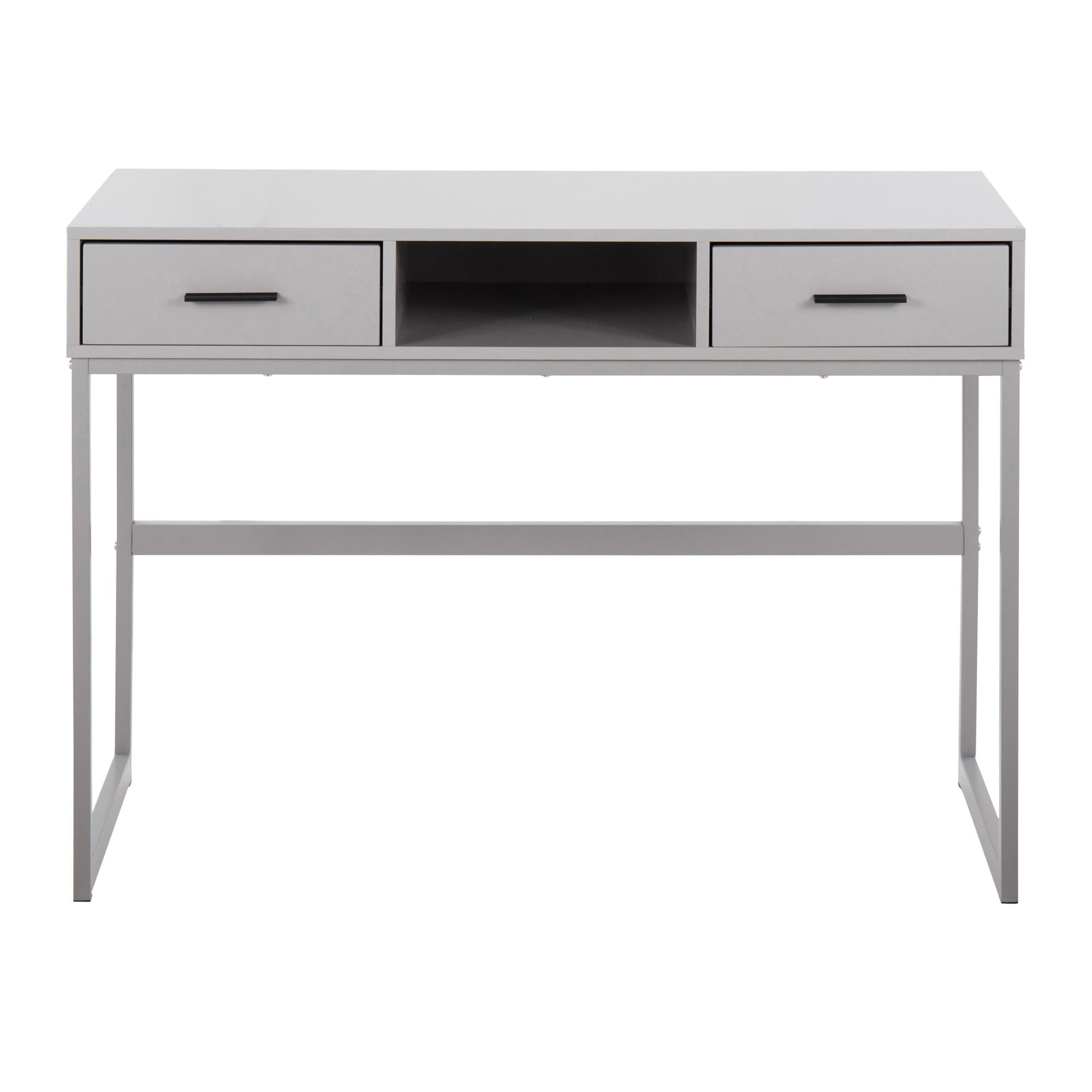 Franklin Console Table - Grey Metal, Grey Wood