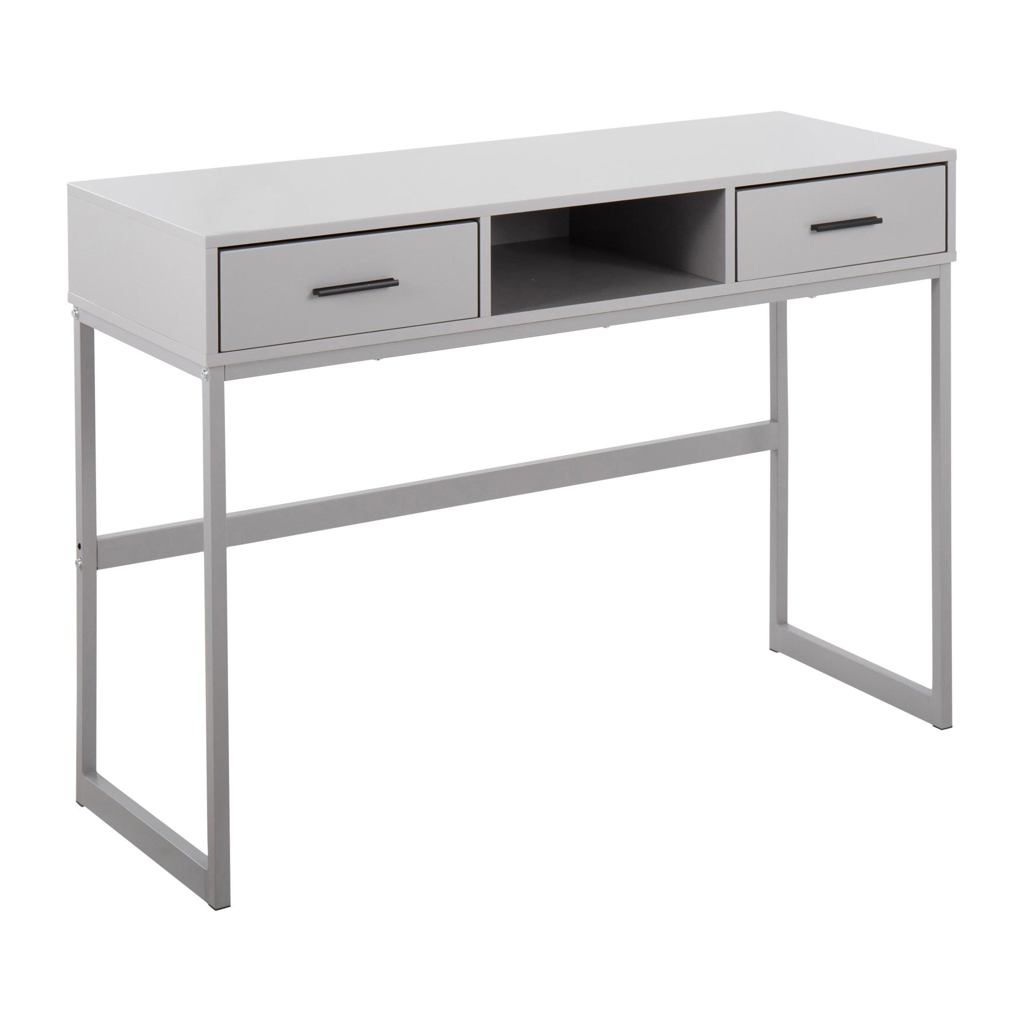 Franklin Console Table - Grey Metal, Grey Wood