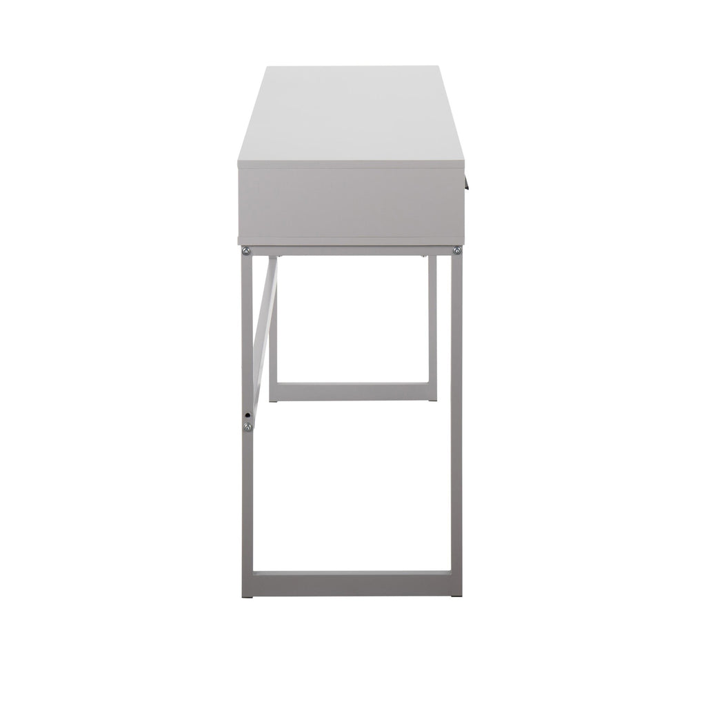Franklin Console Table - Grey Metal, Grey Wood