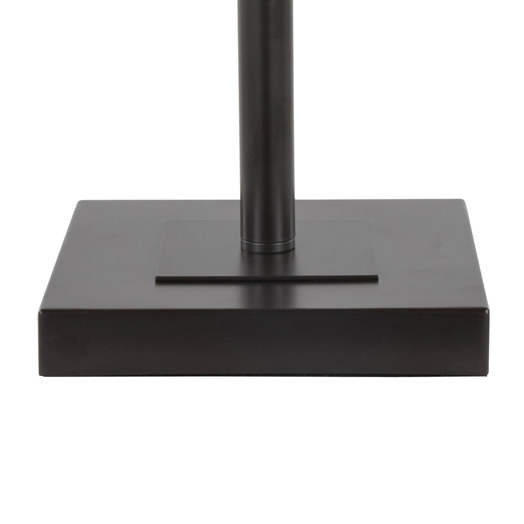 Ren 63" Floor Lamp - Oil Rubbed Bronze Metal, Green Glass