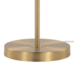 Bounty 62" Metal Floor Lamp - Gold Metal, White Linen