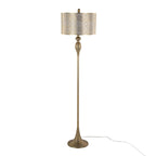 Ashland 63" Metal Floor Lamp - Gold Metal, Off-white Linen