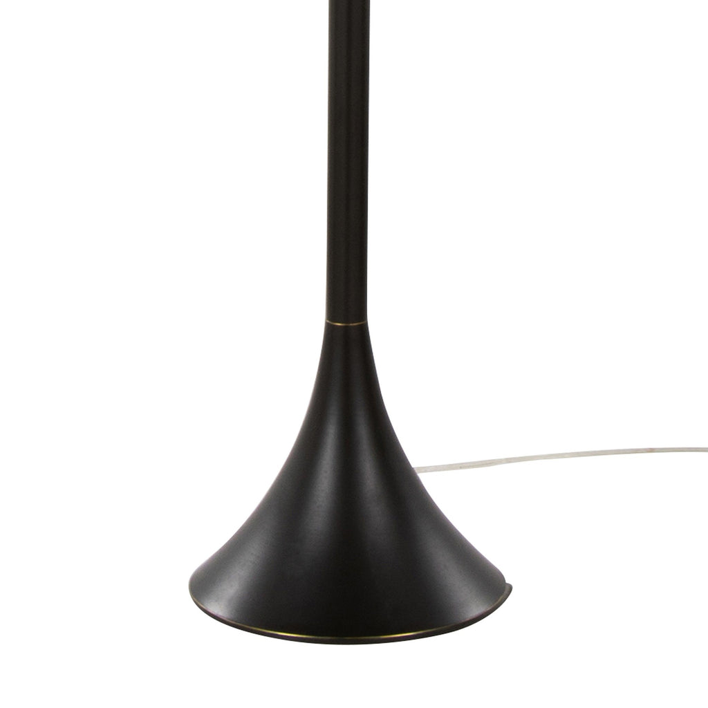 Lenuxe 65" Metal Floor Lamp - Oil Rubbed Bronze, Natural Linen