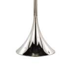 Marla 65” Metal Floor Lamp - Set of 2 - Polished Nickel, Clear Crystal, White Linen