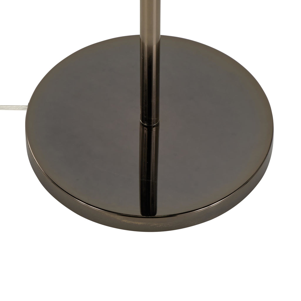 Bubbles 67" Metal Floor Lamp - Black Chrome Metal, Iridescent Glass Sconces