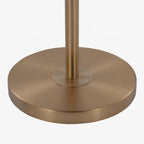 Casper 69" Metal Floor Lamp - Gold Metal, Off-white Linen
