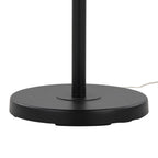 Casper 69" Metal Floor Lamp - Matte Black Metal, Natural Linen